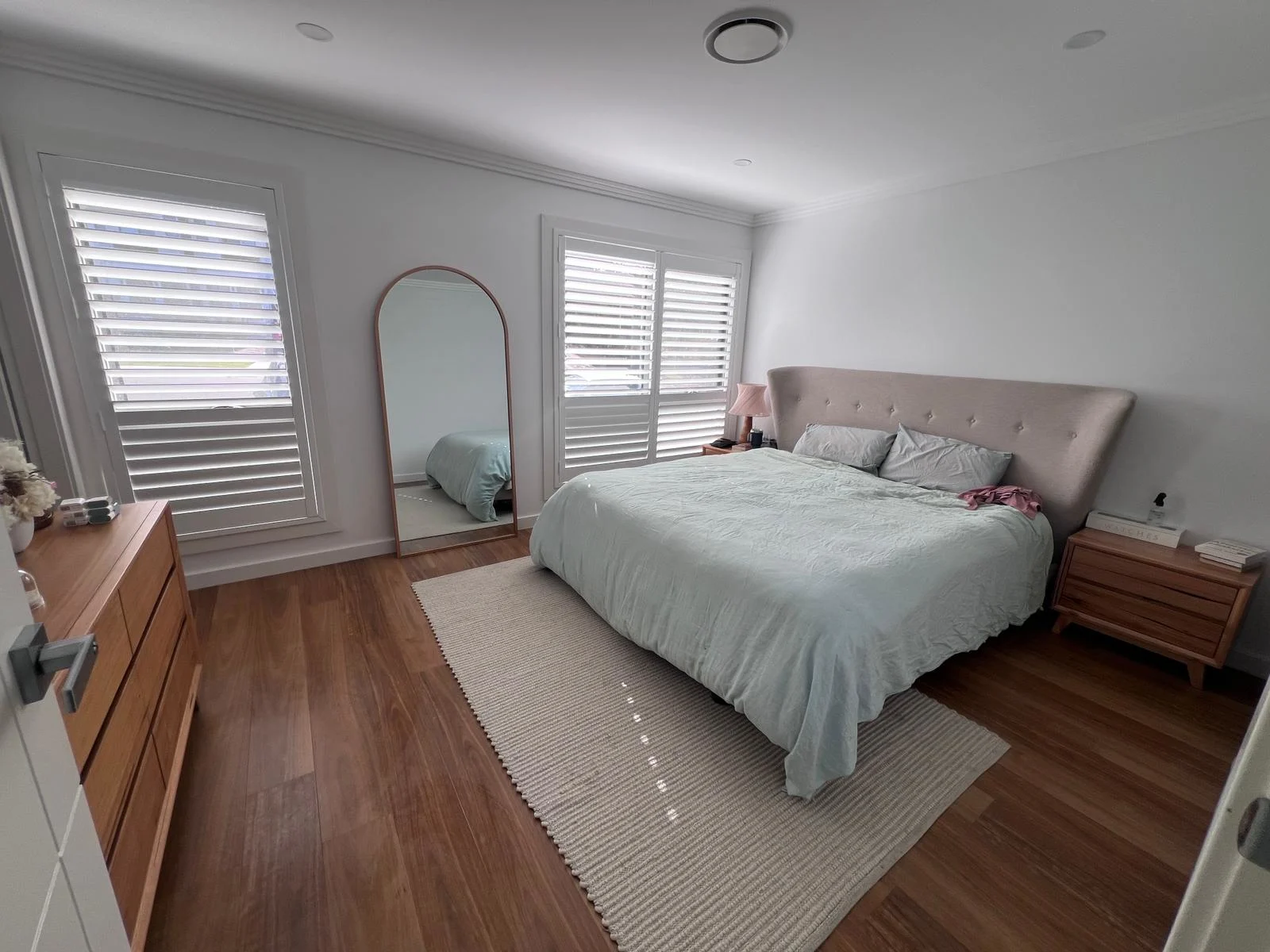 Bright, tidy bedroom